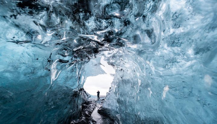 Inside a glacier ice cave in iceland 8 KZ73 EX